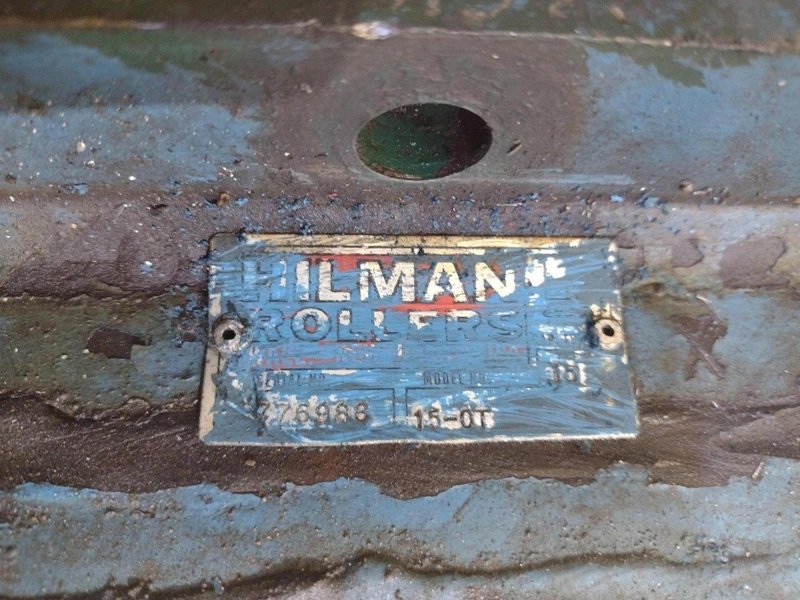 (4) 15 TON HILLMAN ROLLER TYPE MODEL #15-0T NARROW MACHINE SKATES: STOCK #23001