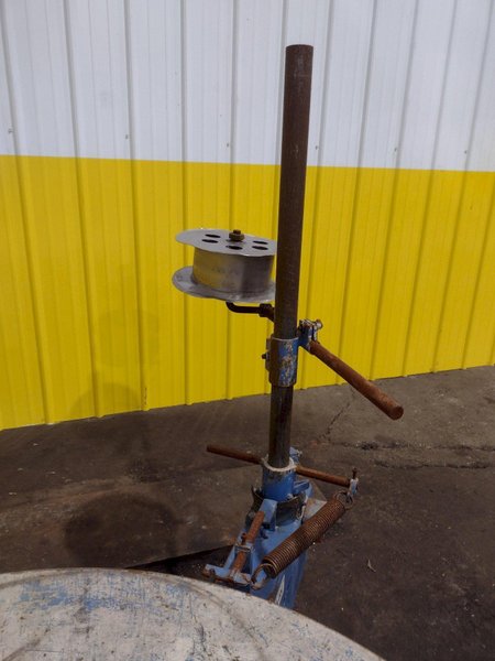 5,500 LBS X 48" AWC ACCRA WIRE CONTROLS MODEL #F-200AF HORIZONTAL PALLET TYPE POWERED DE-COILER REEL: STOCK #19269