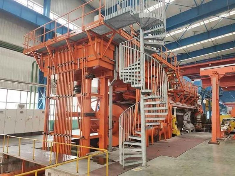 16,000 ton SMS Horizontal Direct Single Action Ext Press, Ind Billet Furnace, Stretcher, Saw, Billet Peeler (14552)