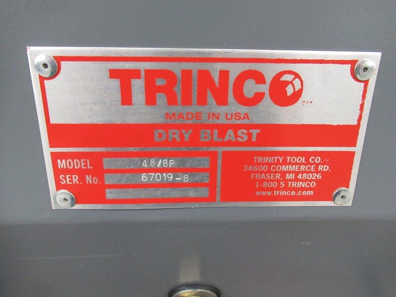 Trinco Dry-Blast Cabinet with BP2 Reclaim Unit