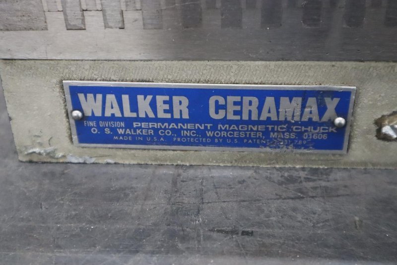 Walker Ceramax 8" x 18" Permanent Magnetic Chuck- Auction Item