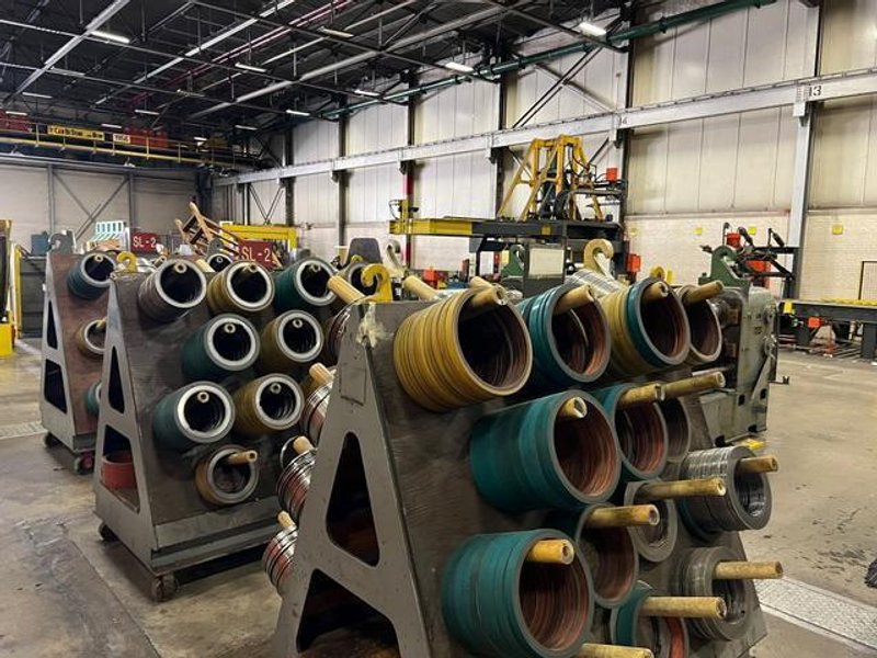 48" x .135" x 30,000# Stamco/Herr Voss Slitting Line with 2 Slitter Heads (14300)
