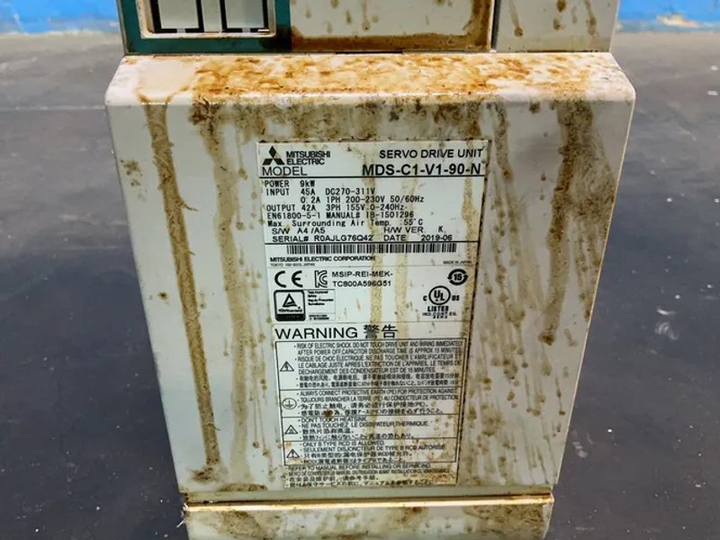 Mitsubishi 9 Kw Servo Drive Unit - Mds-c1-v1-90-n