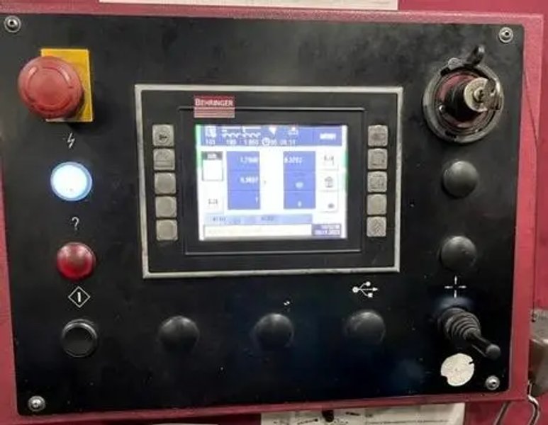 USED BEHRINGER 11.8" X 10.2" DUAL POST AUTOMATIC BANDSAW MODEL HBE 261A, Year: 2017
