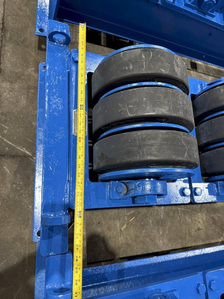 40 TON (80,000 LBS) ARONSON POWERED TANK TURNING ROLLS, 1 DRIVE &amp; 3 IDLERS: YOBRO #26164