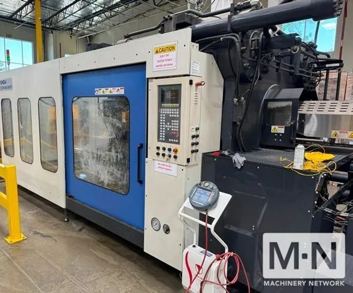 1150 TON 186 OZ HYUNDAI MODEL EDIS-1150DL HYBRID INJECTION MOLDING MACHINE MFG 2014 (3) AVAILABLE