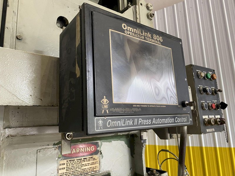 100 TON NIAGARA MODEL #E-90-S GAP FRAME PRESS, 4.5" STROKE: STOCK #15062