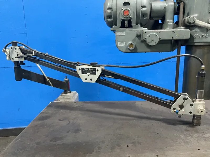 Carlton 11" Column X 4' Arm Radial Arm Drill W/ Flexarm - Qa-1a