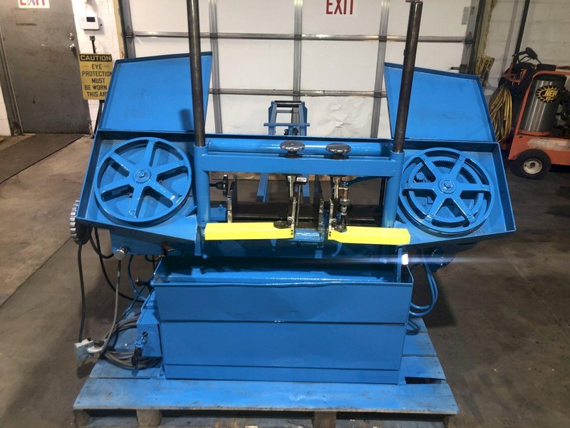 WF W F Wells W-9  Bandsaw Horizontal 9 x 18 Twin Post Miters