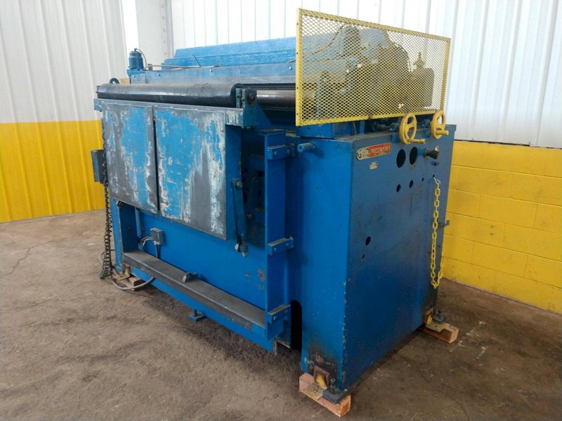 72" WIDE X .060" EGAN PRESS PARTNER  MODEL #S25-872 8 ROLL POWERED COIL STRAIGHTENER : STOCK #13907