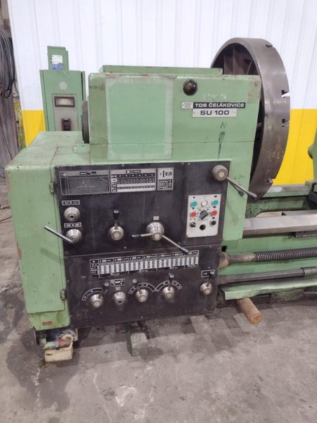 42" X 288" TOS CELAKOVICE MODEL #SU100 ENGINE LATHE WITH 4-1/8" HOLE AND METRIC THREADING: STOCK 15151