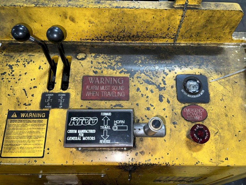 60,000 LBS RICO MODEL #HLR600 ELECTRIC FORKLIFT / DIE-CART / COIL-CARRIER. STOCK #1004225