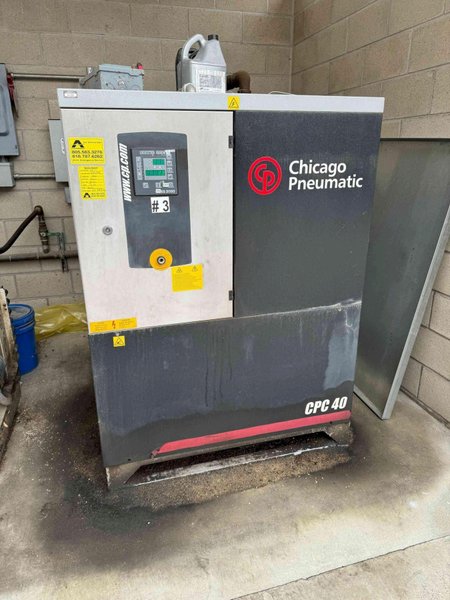 40 HP Chicago Pneumatic CPC 40 Air Compressor, 2008