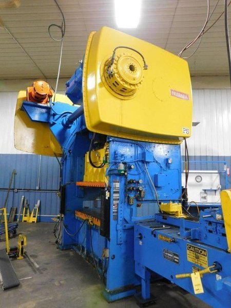 250 ton Niagara Straight Side Used Mechanical Metal Stamping Press Model# PN-250-84-42, Year 1991