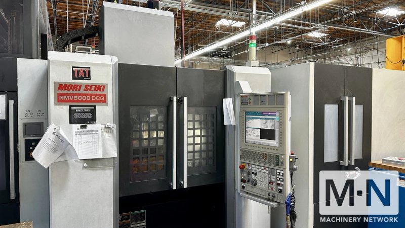 5-Axis Mori Seiki NMV-5000 DCG CNC Vertical Machining Center, 2010 w/ 5 Pallet Pools