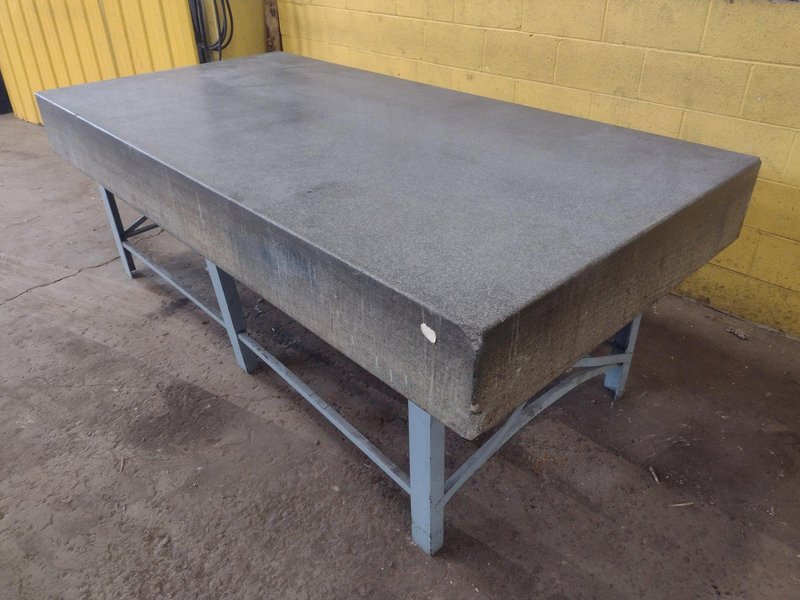 8' X 4' X 10" CHALLENGE PRECISION LAYOUT INSPECTION GRANITE TABLE: STOCK #23798