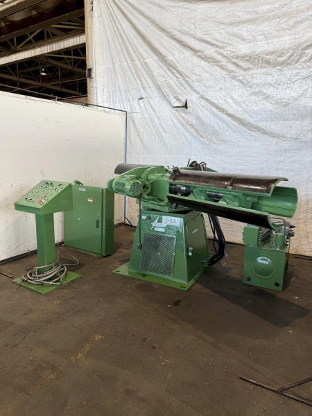 10,000 LBS X 48” X 72" OD ASC MODEL #10D48D22/5H200 DOUBLE END COIL REEL UNCOILER: STOCK #23383