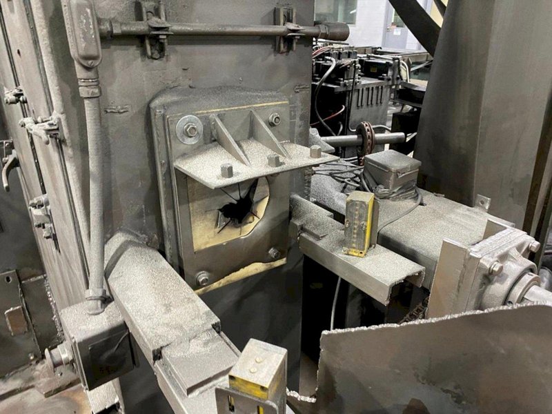 6" X (2) 15 HP WHEEL WHEELABRATOR "SKEW ROLL PIPE &amp; BAR" SHOT BLAST BLASTER SYSTEM: STOCK #20002