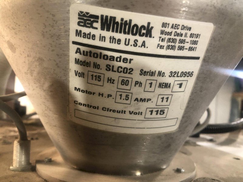 AEC WHITLOCK DRYER HOPPER WITH AUTO LOADER STOCK# 2414