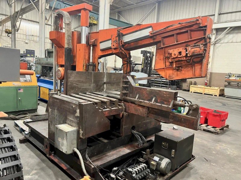 USED COSEN 16" X 31" SEMI-AUTOMATIC DUAL COLUMN DOUBLE MITERING BANDSAW MODEL SH-800DM, Year: 2006
