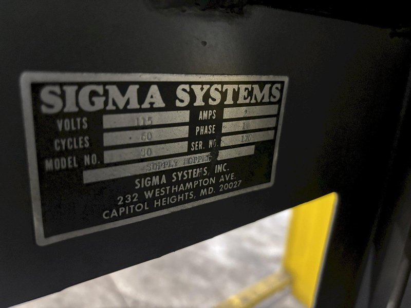 SIGMA SYTEMS HOPPER, BOWL FEEDER, &amp; DIPLOMAT MODEL #110 ELECTRONIC COUNTER: STOCK #23081