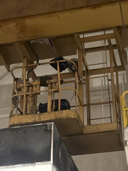 40 TON P&amp;H DOUBLE GIRDER OVERHEAD BRIDGE CRANE. STOCK # 1085826