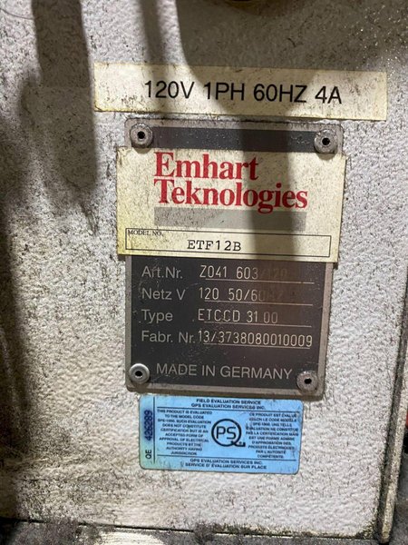 EMHART ETF12B Stud Welder PARTS ONLY