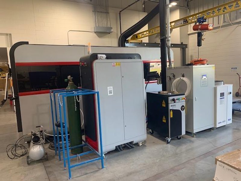 8000 Watt Boss FC6012 EXT Plus Fiber Laser, 2024 – 5′ x 10′, Chiller
