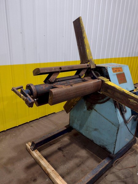 4,000 LB X 30" FEED LEASE MOTORIZED COIL REEL UNCOILER: STOCK #19541