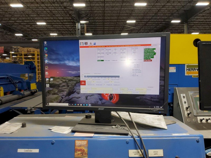 48" x 20,000 LBS X .080" HERR VOSS CUT-TO-LENGTH LINE W/ PRECISION LEVELER: STOCK #22693