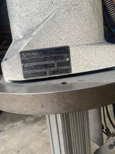 Staubli Model RX60 Robot with CS7B Control, Manufacture Date 2000 - offered as is.