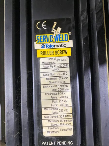 MILCO 665-12009-02 Pinch-Type Weld Gun USED