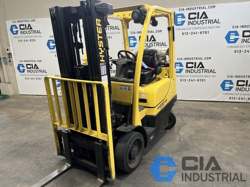 2021 - 5,000 LB. HYSTER S50FT SOLID TIRE LP GAS FORKLIFT