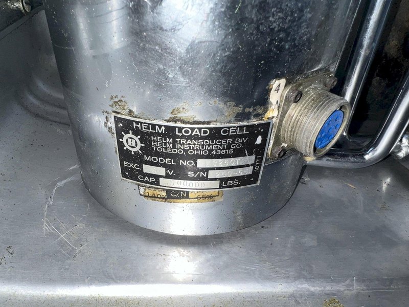 (2) 250 TON HELM MODEL #LC250T TRANSDUCER LOAD CELL TONNAGE INDICATORS: STOCK #16898