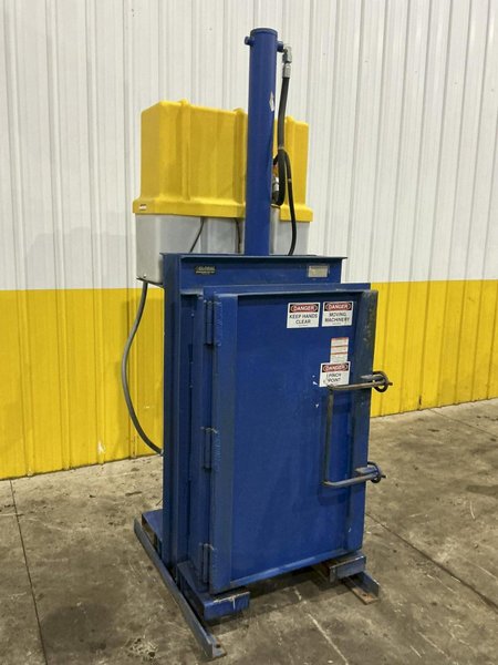 55 GALLON DRUM VESTIL HYDRAULIC CRUSHER &amp; COMPACTOR, MODEL #WBB3147055: YOBRO #24913