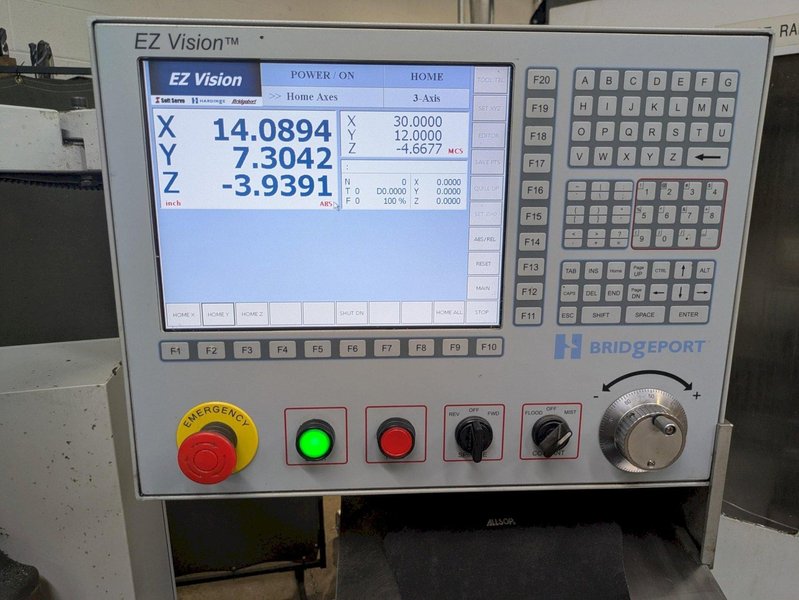 Bridgeport Hardinge EZ Vision 3 Axis CNC Knee Mill 2007