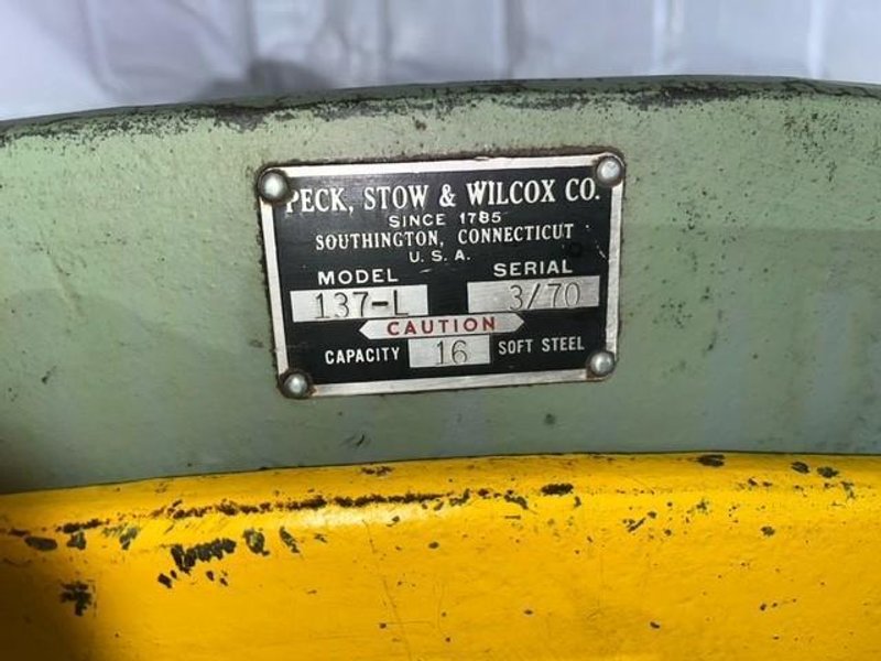37" x 16 GAUGE PEXTO PECK, STOW &amp; WILCOX FOOT SHEAR #3350