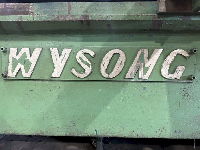 12' X 1/2" WYSONG MODEL #1250 MECHANICAL POWER SQUARING SHEAR: STOCK #19618