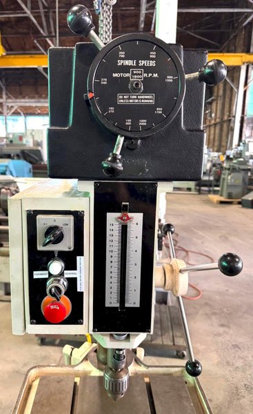 20" Willis Single Spindle Drill 20VS, V-Speed 150-2000 RPM, Floor, 2 HP