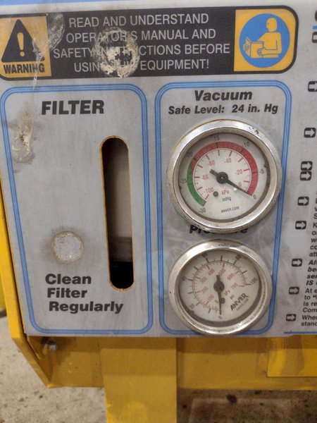 500 LBS ANVER SERIES VPF-57 AIR VAC PACK AIR VACUUM PACK: STOCK #23233