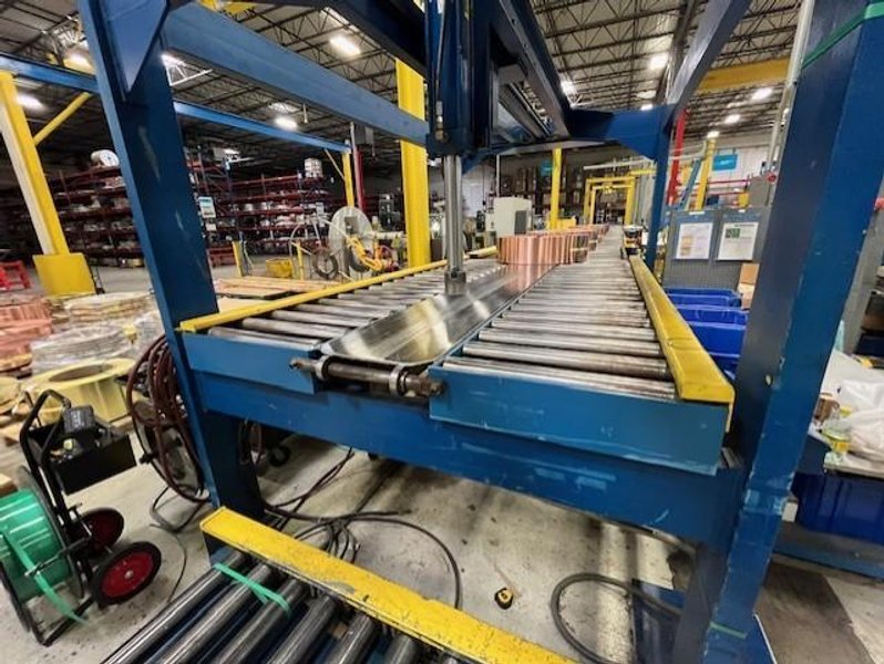 6000# X 62.5" X 120" K&amp;S STACK/CONVEYOR WITH END STOP STOCK# 3953