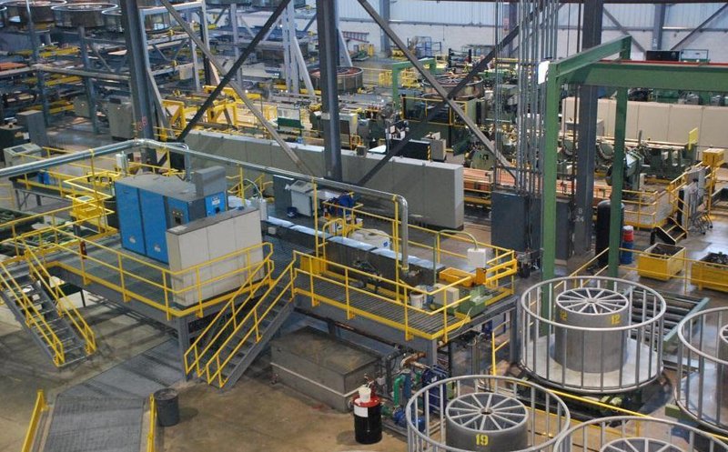 SMS COPPER TUBE CAST &amp; ROLL - MELTING, CASTING, MILLING &amp; 3-ROLL HRM ROLLING LINE