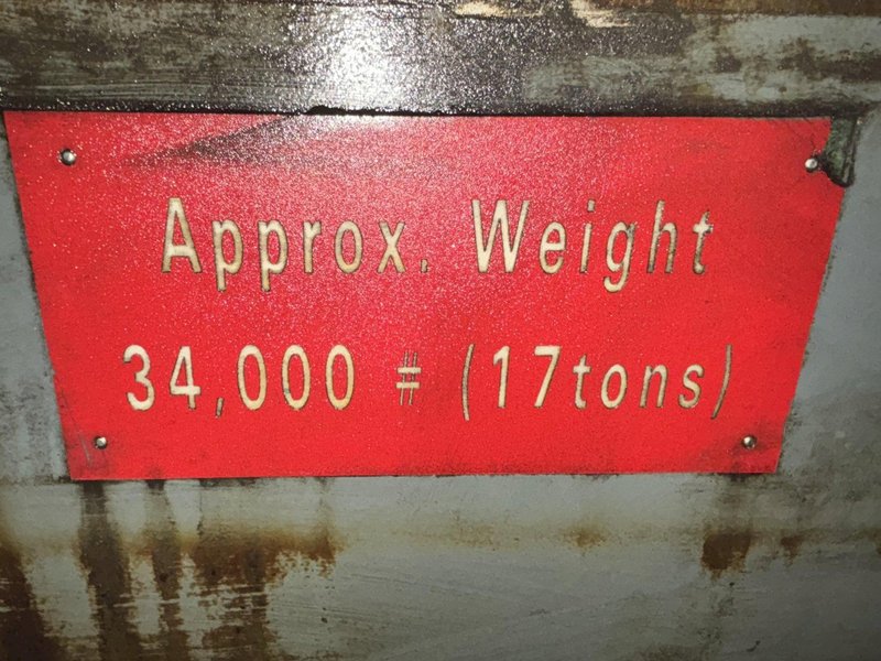 96" X 120" GIDDINGS &amp; LEWIS T SLOT POWERED AIR LIFT ROTARY TABLE: STOCK #22066