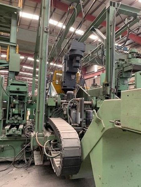 130" (3,300mm) x 1"(25.4mm) Blohm &amp; Voss API Spiral Pipe Mill with Hydrotester