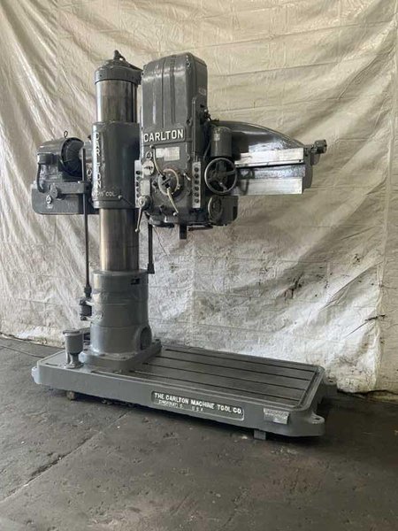 4' X 15" CARLTON RADIAL ARM DRILL. STOCK #0989825