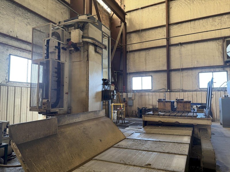 5.1" HNK CNC HORIZONTAL BORING MILL, HBM, 63 x 160 table with built in rotary, FANUC CNC, 40 ATC, CTS