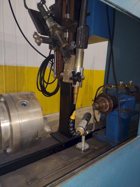 12" ITW WELDING AUTOMATION LATHE, WITH MILLER WELD CONTROLLER &amp; MILLER XMT 304 SERIES ARC WELDER: YOBRO #24402