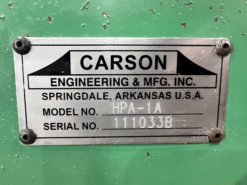 1-1/8" CARSON MODEL #HPA-1A HYDRAULIC TUBE BENDER : STOCK #20120