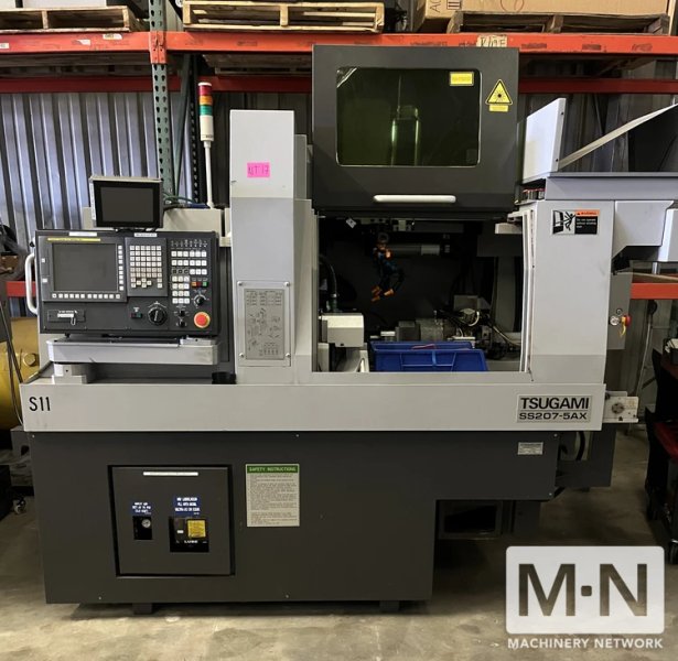 Tsugami SS207-5AX CNC Swiss Lathe, 2017 w/ Laser