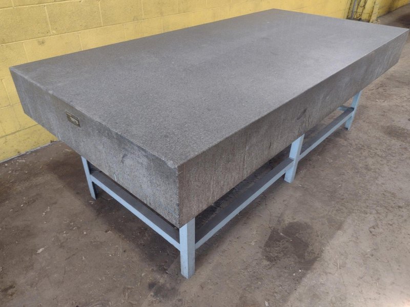 8' X 4' X 10" CHALLENGE PRECISION LAYOUT INSPECTION GRANITE TABLE: STOCK #23800